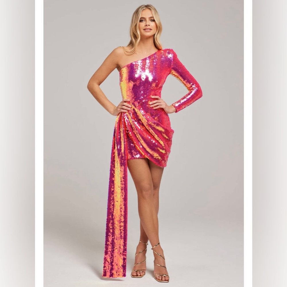 Nadine Merabi Celina Hot Pink Dress size SM / US 6